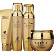 雅格伊思蝸牛原液護膚品套裝紅參蝸牛原液毛孔植物補水保濕學(xué)生化妝品 新蝸牛四件套【潔面+水+乳+霜】