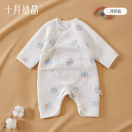 十月結(jié)晶寶寶夾棉蝴蝶衣連身衣嬰幼兒分體衣兒童家居服新生兒衣服 月亮船-蝴蝶連身衣 59cm