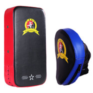 蒙拓嘉 拳擊手靶跆拳道腳靶武術(shù)搏擊護(hù)具散打弧形雙飛靶空手道伊朗靶 手靶組合套餐1