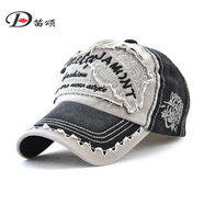 笛頌帽子男女士四季老虎頭刺繡棒球帽潮戶外遮陽(yáng)登山帽休閑鴨舌帽防曬青年太陽(yáng)帽 黑色