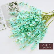 京賜 跳舞蘭仿真花落地蝴蝶婚慶裝飾假花桌擺裝飾花 湖藍(lán)色 5支