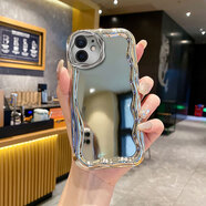 佩諾OPPOA58手機殼PHJ110保護套A58X鏡頭全包防摔5G電鍍銀硅膠男女新潮款卡通支架掛鏈軟外殼 電鍍奶油銀色-單殼 OPPOA58/A58X 5G版通用