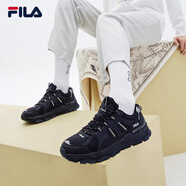 FILA 斐樂(lè)TREK滿天星老爹鞋男鞋新款休閑鞋時(shí)尚復(fù)古運(yùn)動(dòng)鞋跑鞋 F12M211129FCB-魚(yú)子灰/黑 42.5
