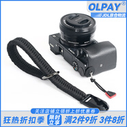 OLPAY相機腕帶手繩微單單反相機快拆編織手腕帶繩子可調(diào)節(jié)適用佳能索尼富士尼康拍立得簡約外出防丟掛繩 【黑色】升級快拆編織相機手腕繩