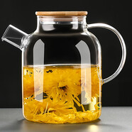 獵玄高硼硅玻璃茶壺大容量耐高溫煮茶器燒水壺 花茶壺單壺玻璃冷水壺 花茶壺【大號】
