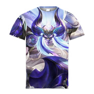 CEENIU王者榮耀衣服寶孫悟空印花T恤圓領(lǐng)短袖體恤上分地獄火t恤 1795 牛魔-奔雷神使 XL (110-125斤)