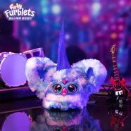 孩之寶（Hasbro）菲比小精靈furby玩偶毛絨玩具公仔多音效互動(dòng)掛件搖滾菲比F8893