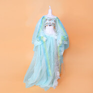 德必勝60厘米3分BJD娃娃換裝衣服套裝服飾禮服SD玩具洋娃娃服裝公主裙子 青蛇衣服（不含娃娃和頭飾） 適合60厘米高3分娃