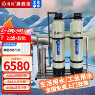 得純（DECHUN） 大型商用凈水設備水處理凈化水水過濾器鍋爐軟化水設備地下水井水過濾器工業(yè)用全自動軟水器工程 2-3T/h凈水軟水一體機