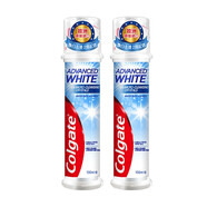 高露潔（Colgate）煥白臻效牙膏100ml直立式按壓亮白去漬清新口氣清潔 100ml×2瓶