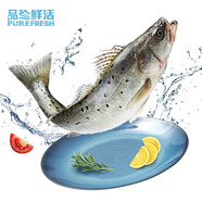 品珍鮮活 三去海鱸魚（去鱗去鰓去內(nèi)臟）冷凍海鮮 單條凈重400-450g（3條裝）