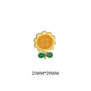 夏季向日葵胸針可愛日系徽章情侶勛章裝飾包包配飾品別針男女禮物 向日葵-短柄