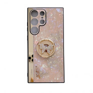 適用三星S24Ultra手機殼Note20保護套a32a34a72a55蝶戀花A15A1314 粉色 S20 大孔