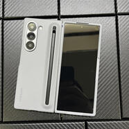 三星（SAMSUNG）限量優(yōu)惠券三星ZFold6手機(jī)殼帶Spen觸控筆防摔簡約折疊屏前后殼 灰色三星LOGO 帶原裝Spen纖巧筆 三星GalaxyZFold6