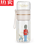 接運貓德國進(jìn)口品質(zhì)比得兔玻璃泡茶杯便攜大容量可愛(ài)茶杯簡(jiǎn)約茶水 英倫300【密封不漏水店長(cháng)推薦