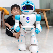 JJRIC六一兒童節(jié)禮物智能機(jī)器人大號(hào)機(jī)械人玩具男孩1-3歲生日禮物4-6歲 柯迪威搏-K19【藍(lán)色】APP+遙控 好玩有趣早教兒童機(jī)器人玩具