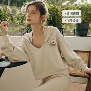 Olrain歐芮兒時(shí)尚穿搭連帽衛衣連衣裙春裝新款寬松顯瘦掛脖 衛衣O23QR86005 S