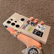 米弗希 馬里奧適用三星Galaxys25ultra手機殼新款像素風(fēng)s24高級s23ultra全包s22防摔彩銀創(chuàng  )意保護套男女 【像素標簽馬里奧】銀色-彩銀IMD 三星Galaxy S25 Ultra