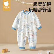 貝肽斯嬰兒衣服春秋季長袖連體衣純棉新生兒哈衣男女寶寶初春裝睡衣