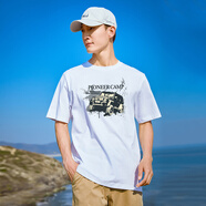 拓路者（Pioneer Camp）短袖t恤男夏季新款圓領(lǐng)寬松體恤學(xué)生純棉上衣男士半袖打底衫夏裝 白色（吉普車(chē)） S