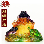 益鼎貴 2025蛇年宋韶光吉祥物十二生肖擺件家居辦公室工藝擺設(shè)節(jié)日禮物 2025年屬猴吉祥物財(cái)源廣進(jìn)擺件