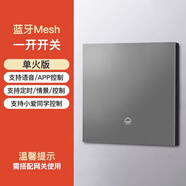 HOPE智能觸摸屏藍(lán)牙無線開關(guān)語音全屋智能家居控制面板開關(guān)情景中控屏 藍(lán)牙淺灰單開【單零火通用】