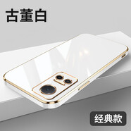 優(yōu)蕾絲 華為榮耀play6T手機殼CMA-AN40直邊殼honor保護套軟殼全包男女款防摔純色簡約 榮耀Play6T【古董白】+鋼化膜