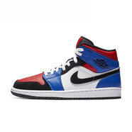 耐克（NIKE）Air Jordan 1 Mid AJ1 黑白影子熊貓紅鉤中幫籃球鞋男 554724-075 554724-124 40
