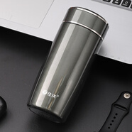 佳琪佳琪鵝蛋保溫杯高檔商務(wù)時(shí)尚男士泡茶水杯316不銹鋼茶杯帶蓋定制 珠光灰 370ml