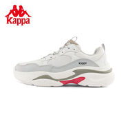 卡帕（Kappa）老爹鞋男女運動(dòng)鞋厚底復古跑鞋K0CY5MC17D 韓國白/灰色-012 36