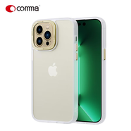 珂瑪（comma） 蘋(píng)果14手機套iPhone14Promax磨砂磁吸防指紋保護殼防摔 金屬黃鏡頭-磨砂透明無(wú)磁吸 iPhone14Promax