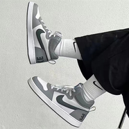 耐克（NIKE）Court Borough low GS男女輕便透氣百搭耐磨運動(dòng)休閑板鞋 839977-009中幫白藍 36