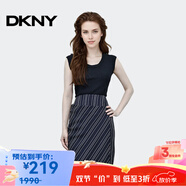 唐可娜兒（DKNY）【京東奧萊】條紋半身裙女夏季新款高腰顯瘦中長(cháng)款包臀裙百搭裙W8 W841043K-001 XS