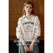 庫恩瑪維（KUHNMARVIN）簡(jiǎn)約長(cháng)袖衛衣女裝2024年秋季新款休閑內搭打底上衣K33357 淺花灰 M