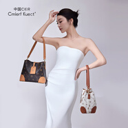 Cmierf Kuect（中國CKIR）女士包包輕奢女包高級質(zhì)感時(shí)尚經(jīng)典菱格鏈條包單肩包 CK-1620隨機色【禮盒包裝】