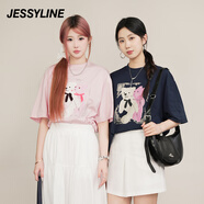 Jessy line杰茜萊粉紅色寬松小個(gè)子短袖t恤女夏2025減齡上衣 jessyline 粉紅 XS