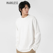 MARKLESST恤男秋冬休閑上衣簡約柔軟打底衫 CTB3608M 雪峰白 XXL 