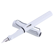 畢加索優(yōu)尚007小學(xué)生用三年級鋼筆成人練字特細墨囊辦公書(shū)法送禮鋼筆兒童男孩女孩明尖銥金鋼筆 瓷白 F尖0.5mm