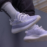 阿迪達(dá)斯（adidas）男女鞋 YEEZY 350 V2 Boost限量侃爺椰子運(yùn)動(dòng)鞋跑鞋F(xiàn)U9006 EF2905 白天使 鞋帶反光 40.5