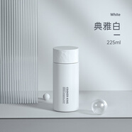 炊大皇（COOKER KING）保溫杯雙層316不銹鋼內(nèi)膽長(zhǎng)效保溫隨手杯上學(xué)用男女生便攜水杯 典雅白225ml