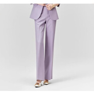 J-MEPOLO領(lǐng)職業(yè)套裝2024秋季時(shí)尚精致小香風(fēng)薰衣草紫色小眾氣質(zhì)女神套 單件褲子/薰衣草紫色微喇褲單褲 S