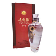 五糧液（WULIANGYE）【老酒鑒真】2005-2006年五糧液十年禮盒裝55度500ml濃香型高度白酒陳年收藏老酒 2006年 500mL 1瓶 05-06年隨機