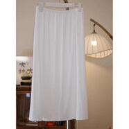 聞鶯燕漢服馬面裙百迭裙襯裙防走光內襯群半身長(cháng)裙通勤漢元素內搭簡(jiǎn)約 白色打底裙 均碼