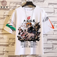 妙優(yōu)可短袖t恤男夏季潮牌火影忍者聯(lián)名動漫衣服夏裝半袖寬松大碼ins體恤 (圖20) 4XL