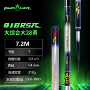 本汀KingBTR918臻輕大物竿小錐度超輕超硬好拋碳素臺(tái)釣竿魚竿鰱鳙竿 7.2m 臻輕大物5.5H【小錐度大釣重