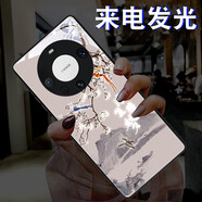 雅好 復(fù)古梅花華為Mate60Pro手機(jī)殼P40Pro來電發(fā)光mate70中國(guó)風(fēng)40國(guó)潮50+文字新創(chuàng)意P60時(shí)尚女保護(hù)套新 【浮生】七彩聲控款 華為Mate 30