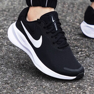 耐克（NIKE）男鞋跑步鞋2025秋冬季新款WEARALLDAY緩震運動(dòng)鞋赤足休閑鞋 FB2207-001黑色白/革命者7常規款 42