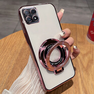 歐米滋oppoA53手機(jī)殼oppo透明保護(hù)A53硅膠套5G鏡頭全包防摔PECM30支架軟殼0pp0a53超薄5g男女潮高級(jí)新款 【玫瑰金】透明電鍍+全屏膜+同款支架 OPPO A53 5G