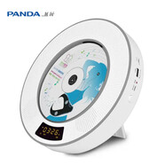 熊貓（PANDA）CD-62 藍(lán)牙壁掛式CD播放機(jī)光碟音樂(lè)專(zhuān)輯播放器臺(tái)式充電插TF卡音響一體機(jī)（灰色） 