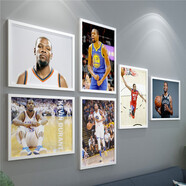 絮之家 詹姆斯湖人NBA海報掛畫(huà)  庫里哈登杜蘭特藍網(wǎng)歐文KOBE裝飾畫(huà)壁畫(huà) 杜蘭特11